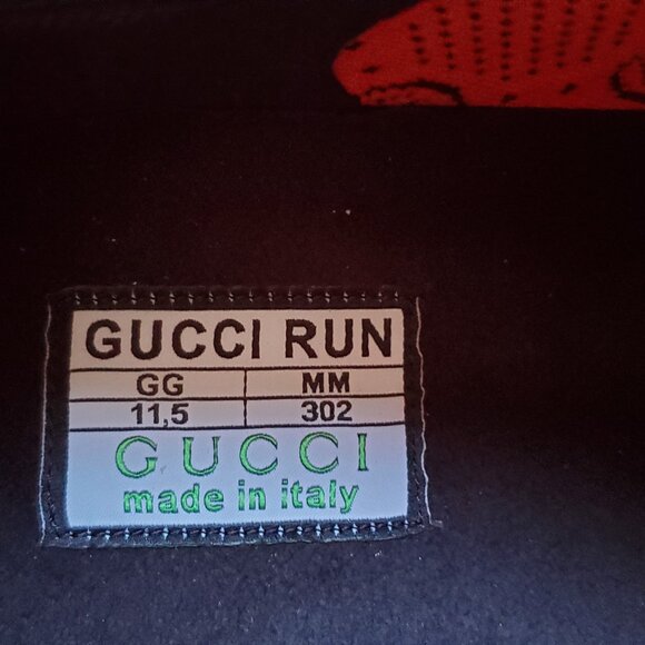 NIB Gucci Run technical knit fabric sneakers G 11.5 US 12.5 - Picture 7 of 7